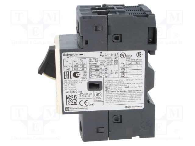 SCHNEIDER ELECTRIC GV2ME01