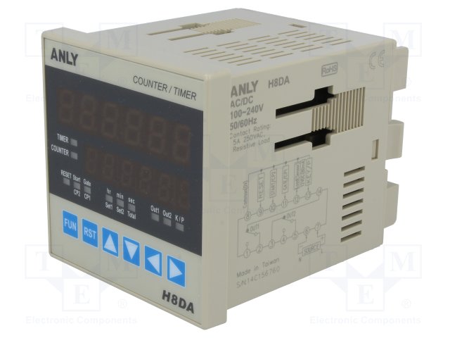 ANLY ELECTRONICS H8DA 100-240V AC/DC