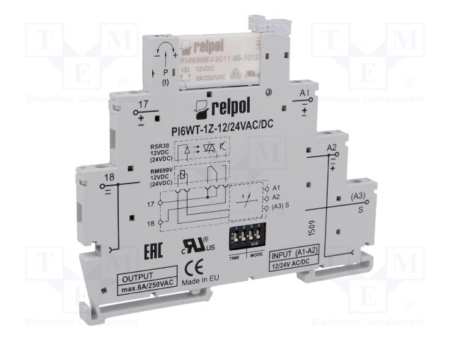 RELPOL PIR6WT-1Z-12VAC/DC-R