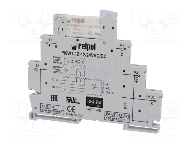 RELPOL PIR6WT-1Z-12VAC/DC-R