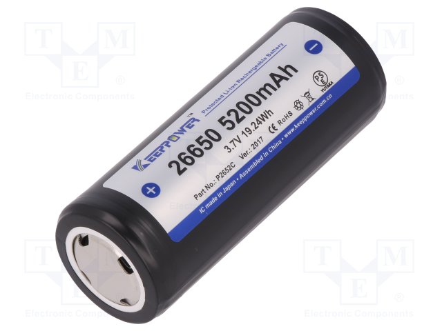 KEEPPOWER ICR26650-520PCM 5200MAH