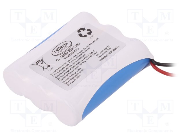 CELLEVIA BATTERIES CL-18650-29E/1S3P