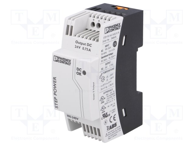 PHOENIX CONTACT STEP-PS/1AC/24VDC/0.75