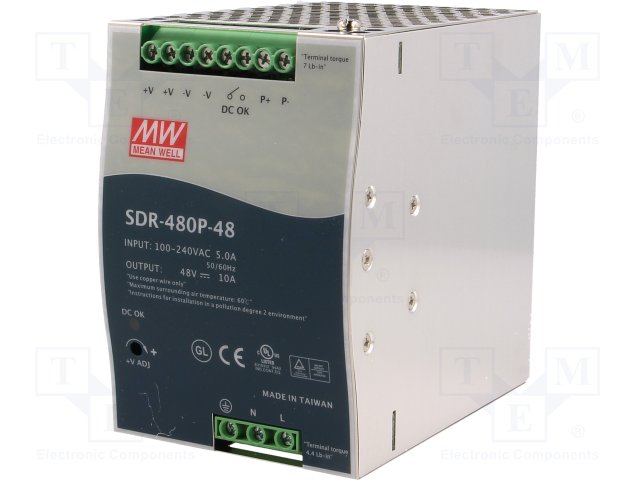 MEAN WELL SDR-480P-48