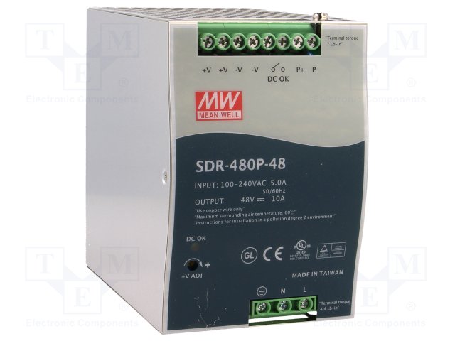 MEAN WELL SDR-480P-48