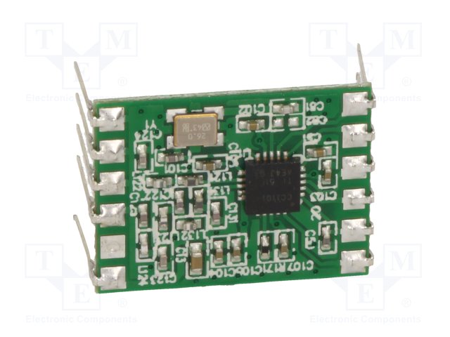 RADIOCONTROLLI RC-CC1101-SPI-868