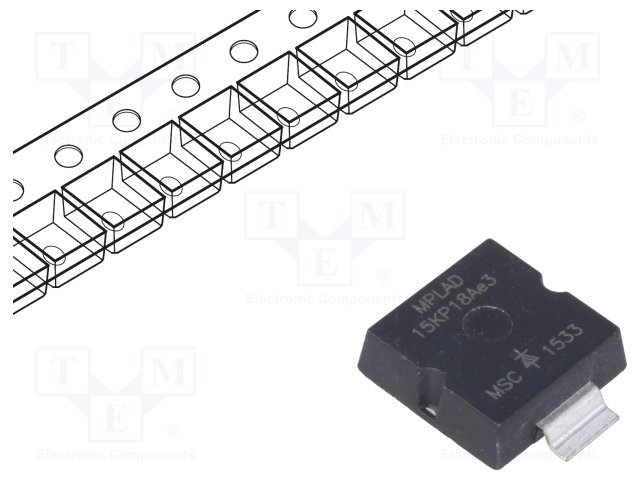 MICROSEMI MPLAD15KP18AE3