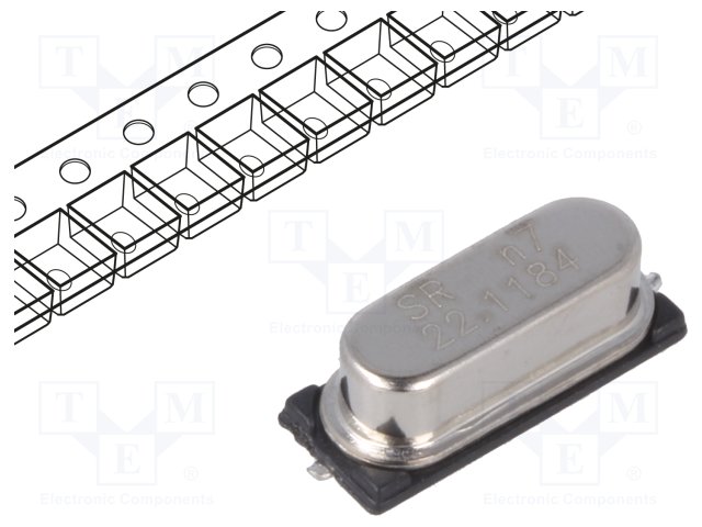SR PASSIVES 22.1184M-49SMD-SR